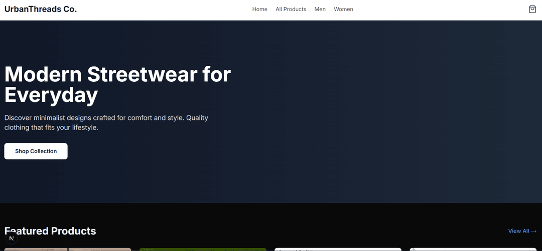 Urban Threads Ecommerce App